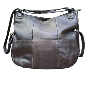 Norm Thompson Convertible Metallic Bronze Copper Leather Bag Backpack